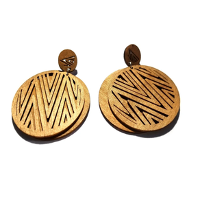 Pendientes colgantes de madera a la moda para mujer, pendientes de diseño, joyería para mujer, tamaño personalizado, producto de gran oferta - Product Image 5