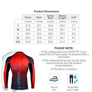 Rashguard personnalisé avec logo, anti-UV, manches longues, en Spandex/Polyester, séchage rapide, respirant, léger, unisexe, dernière collection, directement de l'usine - Product Image 4