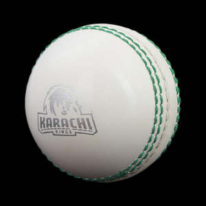 Balle de cricket en caoutchouc Karachi Kings - Blanche - Product Image 4