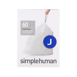 ถุงขยะแบบมีเชือกผูก simplehuman Code J Custom Fit, 100 ใบ, 30-45 ลิตร / 8-12 แกลลอน, สีขาว - Product Image 2