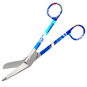 Tijeras de vendaje quirúrgico de calidad superior con tarifa al por mayor para diestros de Color azul, uso de 7,5 pulgadas para removedor de vendaje - Product Image 1