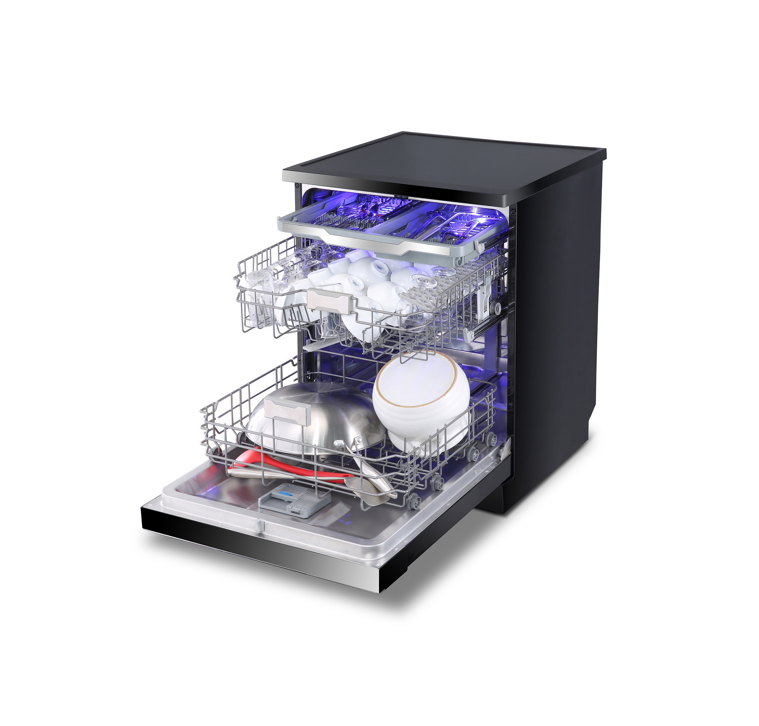 24 Inch Home Smart Built-in Dishwasher Built in Full-automatic Dishwasher Machine with 15-16 Setting
