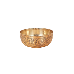 Cuenco Pequeño Vintage de Latón Puro con Grabado y Acabado Pulido para Hogar, Restaurante y Cocina de Hotel, Cuenco Árabe de Metal - Product Image 3