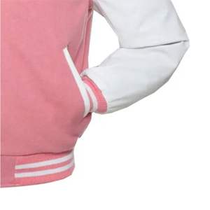 Vestes universitaires en cuir imperméables coupe-vent respirantes en polaire de style personnalisé à la vente chaude avec logo frontal pour hommes - Product Image 4