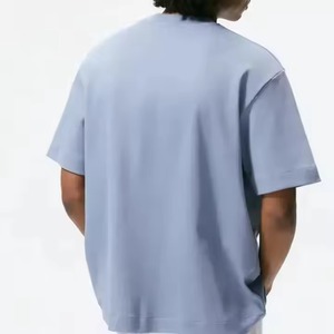 Camiseta de Algodón 100% Lavado con Ácido, Cuello Redondo, Talla Grande, Manga Corta, Estilo Casual Vintage para Hombre - Product Image 2