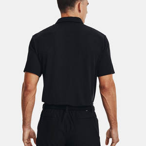 Polo de jugador clásico ajustado para hombre con cuello de punto plano Polo de botón de metal para hombre - Product Image 2