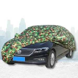 Nieuwe Camouflage Effect Aluminium Gecoat Zonnebrandcrème Regendicht Krasbestendig Product Lijn Kaw Auto Hoes Gemaakt Van Paraplu Stof