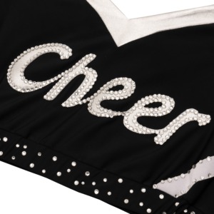 Uniforme de pom-pom girls Cheer Set Girls Dancing Costume de poupée personnalisé écologique et lavable Votre propre conception à bas prix quantité minimale de commande - Product Image 2
