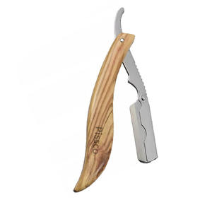 Herramientas de Barbería, Navaja de Afeitar con Mango de Acero Inoxidable, Navaja de Afeitar Plegable de Filo Recto, Navaja de Afeitar Recta para Barbería - Product Image 2