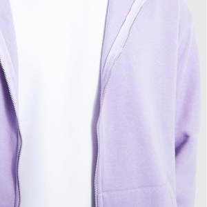 Sweat à capuche personnalisé pour hommes en coton épais de haute qualité avec fermeture éclair embossée saison d'automne logo OEM personnalisable - Product Image 2