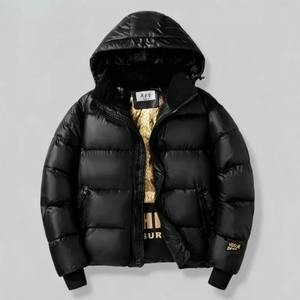 Vêtements d'extérieur d'automne et d'hiver Parkas Hommes Veste matelassée décontractée à capuche ample Épaisse Coupe-vent Chaude Polyvalente Rembourrage de haute qualité à l'avant - Product Image 5