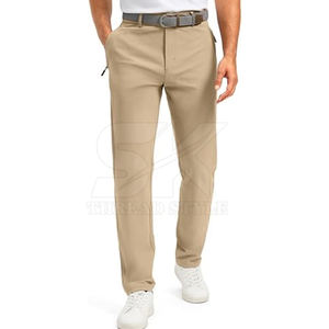 ... Pantalones de golf de ajuste activo para hombre con diseño de pierna cónica inteligente de tela elástica suave para uso diario, viajes de golf y uso casual - Product Image 6