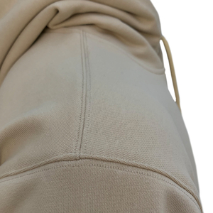 Sweat-shirt à capuche en coton lourd pour homme avec logo personnalisé, streetwear, sweat-shirt en molleton, décontracté, surdimensionné, essentiel - Product Image 4