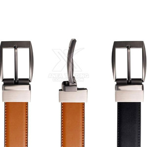 Los cinturones de cuero más vendidos para hombres usan cinturones de cuero genuino con hebilla colorida y logotipo personalizado - Product Image 4