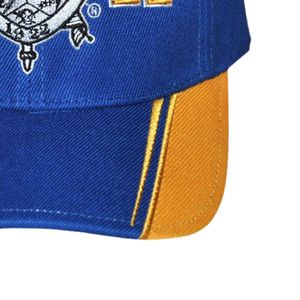 Cappello da 1922 Sigma Gamma Rho SGRho Royal Blue Gold 20 lana 80 acrilico con stemma ricamato anteriore posteriore regolabile da sorellanza - Product Image 4