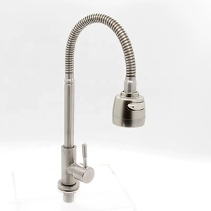工場<span class=keywords><strong>304</strong></span>ステンレス鋼製シングルハンドル360度回転式二機能蛇口ワイヤードローイング冷水スプレーヤーキッチンシンクミキサー - Product Image 6