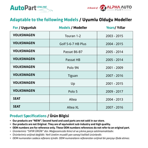 Engranaje y resorte de bloqueo de maletero para VW Touran, Passat, Golf, Tiguan - Product Image 2