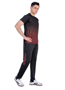 Ensemble de survêtements deux pièces pour hommes, t-shirt et short de sport à manches courtes, vêtements de sport pour la course à pied, l'entraînement physique et décontracté - Product Image 6