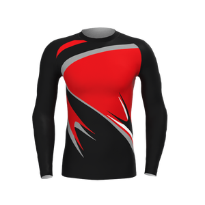 Personaliza Tu Propio Logotipo, Camiseta de Compresión Sublimada de Manga Larga, Camiseta de Compresión para MMA, Camiseta de Compresión para BJJ, Camiseta de Compresión para Hombre - Product Image 1