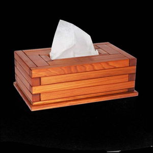 Porta Servilletas de Madera Clásico de Lujo, Hecho a Mano y Personalizable, Accesorio de Mesa para Hoteles y Hospitales, Calidad Premium, Sania - Product Image 2