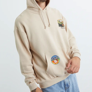 Men's 100% Cotton <b>Blended</b> Thick Heavyweight French Terry Pullover Hoodie Custom Fleece Oversize Hoodies for Winter - Product Image 5