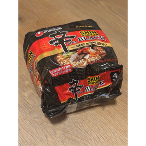 Fideos Negros NONGSHIM SHIN RAMYUN, Paquete de 16 (4x4) - Product Image 3