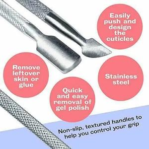 คอลเลกชันดูแลเล็บที่จำเป็นตัวดันหนังกำพร้าขัดเงาได้อย่างแม่นยำ - Product Image 3