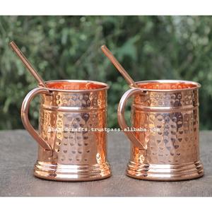 Moscow Mule Straight Mug Design en métal de cuivre pur - Product Image 5