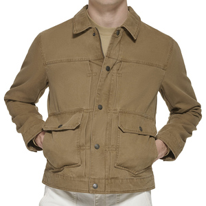 High Trending Product Newly Arrived Breathable Long Sleeves <b>Canvas</b> Men's <b>Jackets</b> Man <b>Jackets</b> <b>Jacket</b> for man - Product Image 5