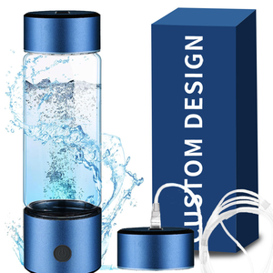 PHYFLOW Bouteille d'eau en verre de conception personnalisée nouvelle technologie 460ml 1500ppb hydrogène avec inhalateur pour une utilisation commerciale de cadeaux - Product Image 1