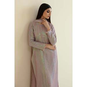 Women's Embroidered <b>Net</b> Suit Set UF-384 - Product Image 6