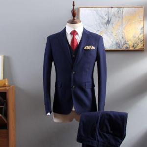 2023 dernier costume de fête de mariage pour hommes toutes couleurs garçons d'honneur smokings meilleur homme costumes 3 pièces (gilet pantalon Blazer) - Product Image 5