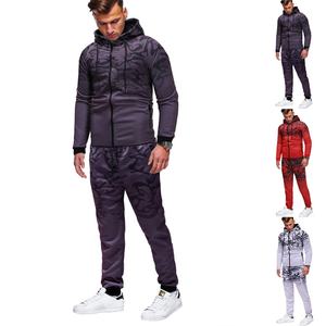 Conjunto Deportivo de Invierno para Hombre, Hecho a Medida, con Estampado por Transferencia Térmica, 2 Piezas, de Alta Calidad, en Felpa - Product Image 4