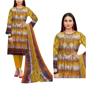 Trajes de estilo indio pakistaní SHALWAR KAMEEZ con vestido listo para usar de DUPPTA a juego, vestidos elegantes de verano para mujeres, MOQ bajo - Product Image 5