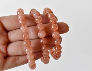 Wholesale Premium Quality Natural <b>Healing</b> Sunstone 8mm Beaded <b>Bracelet</b> for Meditation Jewelry - Product Image 1