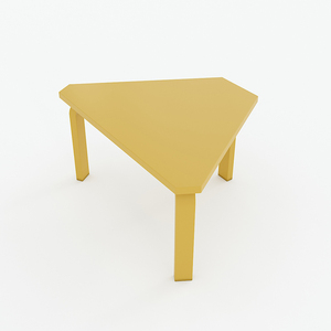 Mesa Preescolar Trapezoidal KGD015 Moderna y Minimalista de 55x40x28cm de Madera de Caucho y Plástico para Uso en Exteriores, Comedor Escolar y Dormitorio - Product Image 5