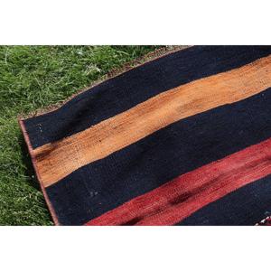Alfombra de 3.5x4 pies, Alfombra Pequeña Vintage, Alfombra Roja Kilim Ombr - Product Image 5