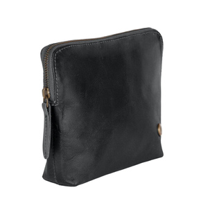 Estuche de maquillaje portátil elegante para mujer con gran capacidad de cuero PU suave y cremallera de PVC Bolsa de cosméticos con logotipo nacional de moda - Product Image 2