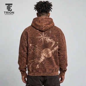 Sudaderas con capucha para hombre con estampado acid wash que combinan efectos vintage lavados, diseños llamativos, tela premium y un estilo streetwear cómodo. - Product Image 4
