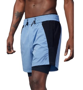 Pantalones cortos de chándal de nailon para hombre OEM 2025 personalizados, pantalones cortos de entrenamiento para correr con forro de tela de malla, talla 6XL - Product Image 1