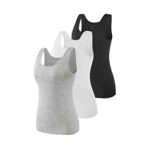 Custom Women Workout Tank Tops Built in Bra Summer <b>Sleeveless</b> <b>T</b> <b>Shirts</b> Racerback Slim Fit Spandex Yoga Tops 2025 - Product Image 5