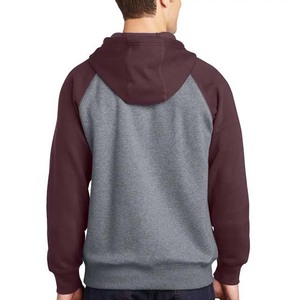 Sweat à capuche unisexe en coton/polyester de qualité supérieure pour homme, doux, en molleton, bicolore - Product Image 2
