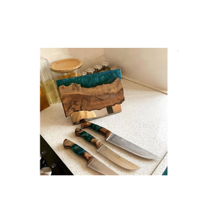 Básculas con mango de cuchillo de madera y resina para utensilios de cocina y restaurantes 10g vajilla de boda al mejor precio - Product Image 2