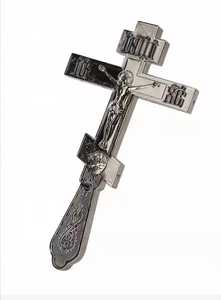 พระเยซูคริสต์บนไม้กางเขนศักดิ์สิทธิ์ที่ทำจากทองเหลืองสำหรับตกแต่งบ้านแขวนอุปกรณ์ตกแต่งบ้านหรือที่ทำงานของคุณข้าม - Product Image 5