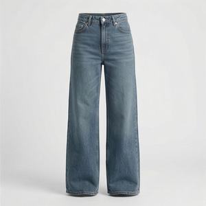 High Waisted <b>Women's</b> Casual Denim Pants <b>Baggy</b> <b>Jeans</b> High Waisted Trendy <b>Women's</b> <b>Jeans</b> Straight Casual Denim Pants Fashion Trends - Product Image 1