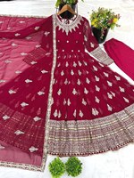 Robe Salwar Longue Tendance en Soie et Lin pour Femme, Style Indien et Pakistanais, Entièrement Brodée de Paillettes, Faite à la Main pour Adultes