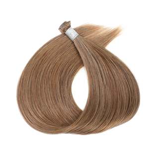 ผมต่อแบบ Genius Hand Tied Weft # ผมแท้สีบลอนด์สกปรก 12 เส้น 100% เรมี่ แฮร์ แบบตรง ความยาว 22 หรือ 28 นิ้ว - Product Image 1