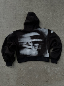 Sudadera con Capucha y Cremallera, Estilo Vintage, Lavado Ácido, Bordado Personalizado, Fabricantes de Ropa Urbana - Product Image 4