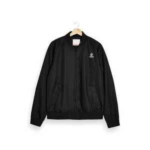 Chaqueta Bomber de Lona para Hombre, Nueva Colección Otoño Invierno, Estampado Frontal, Corte Regular Informal, Ligera, Cierre Completo - Product Image 1