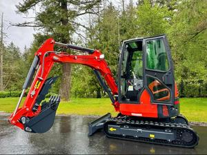 LIVRAISON GRATUITE CFG KU45 EXCAVATRICE DIESEL 30 CV LAME AVANT 60 POUCES BAC À SABLER 16 POUCES CLIMATISÉE CHAUFFÉE ENTIÈREMENT CLOSÉE EPA CE AUXILIAIRES PLUMBÉES - Product Image 5